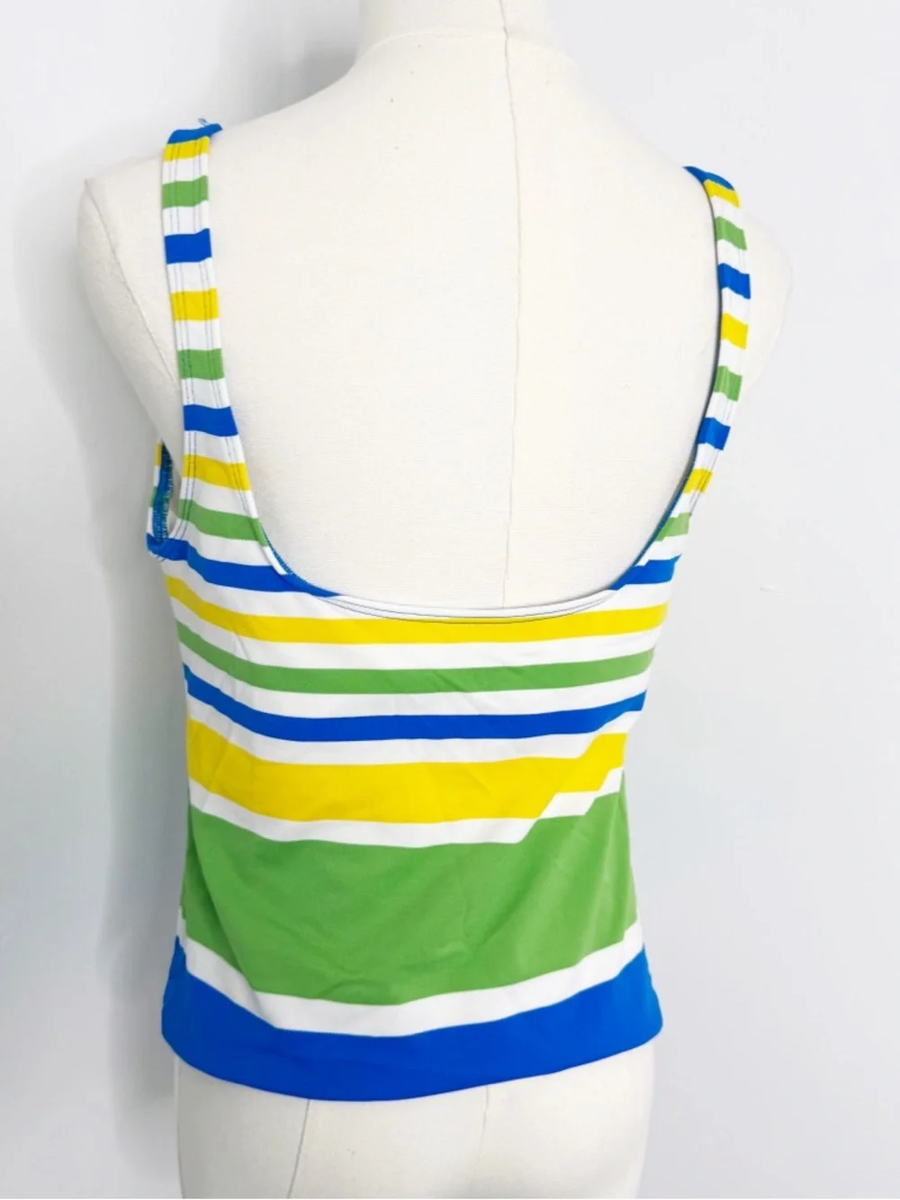 La Blanca Rod Beattie Tankini Top Size 14 Striped Underwire Swimwear